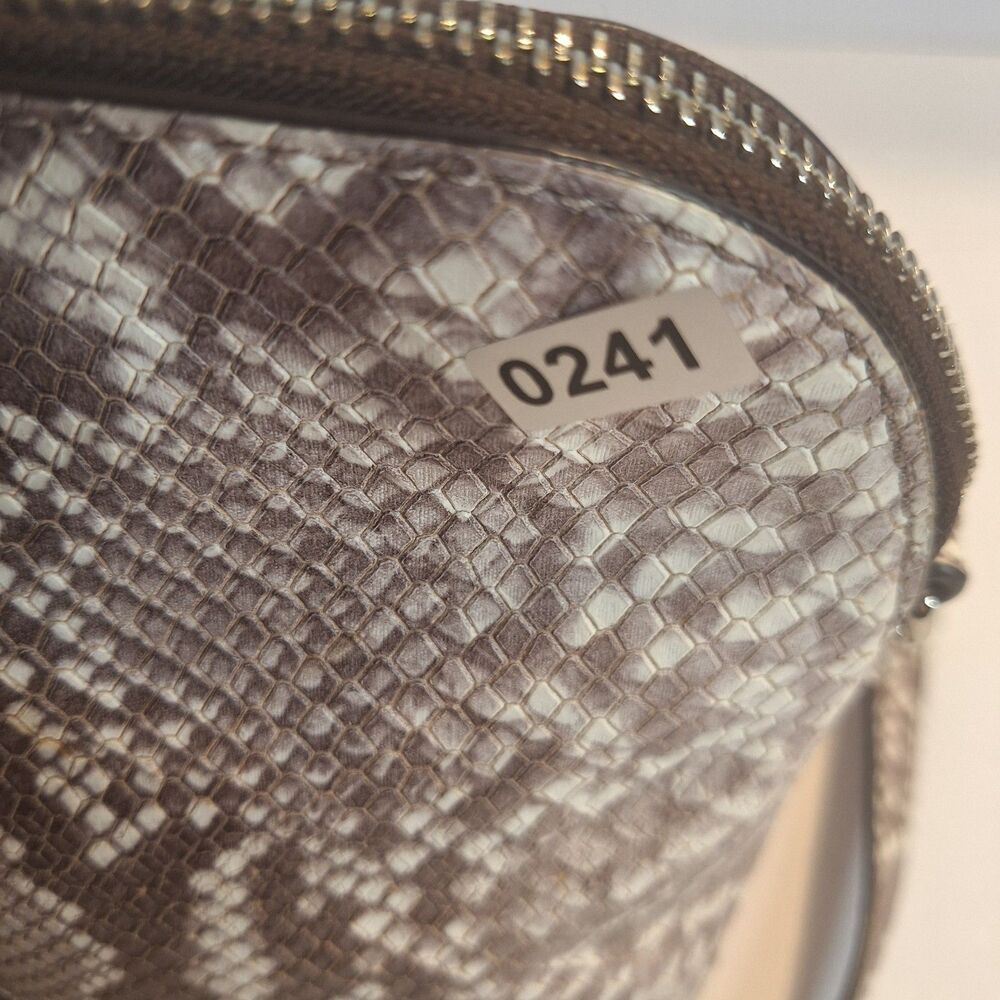 Michael Kors Snakeskin Embossed Leather Women's Crossbody Handbag - Picture 10 of 11